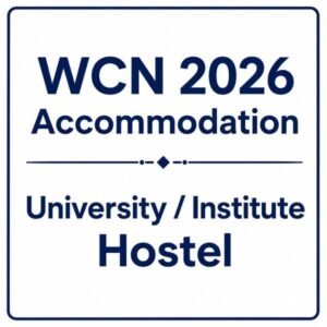 WCN 2026 Accommodation - University / Institute Hostel